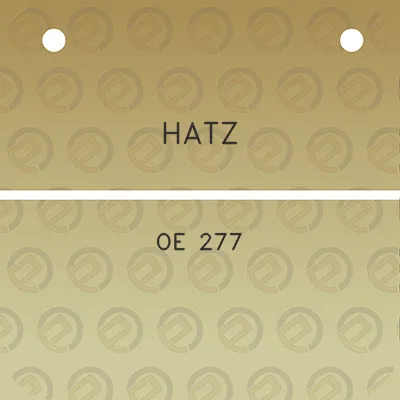 hatz-oe-277