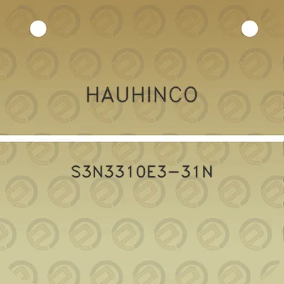 hauhinco-s3n3310e3-31n