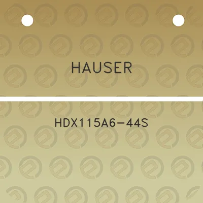 hauser-hdx115a6-44s