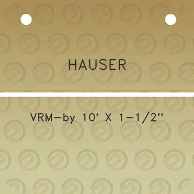 hauser-vrm-by-10-x-1-12