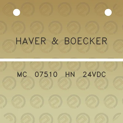 haver-boecker-mc-07510-hn-24vdc