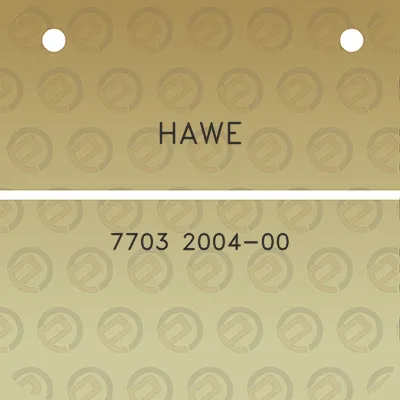 hawe-7703-2004-00