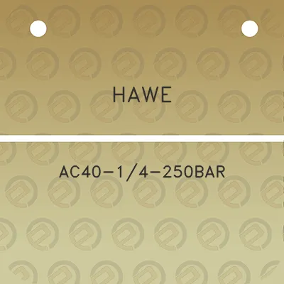 hawe-ac40-14-250bar