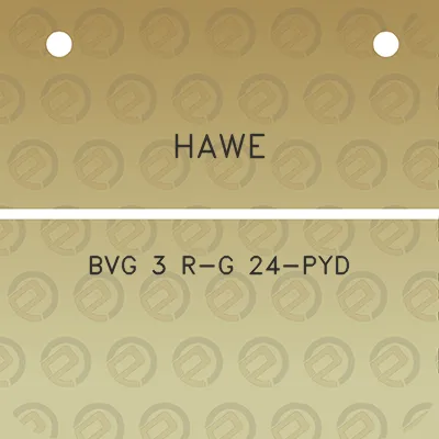 hawe-bvg-3-r-g-24-pyd