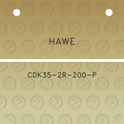 hawe-cdk35-2r-200-p