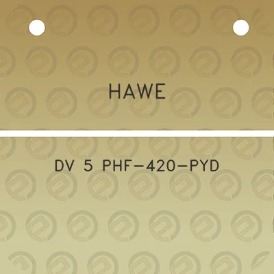 hawe-dv-5-phf-420-pyd