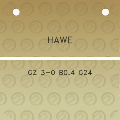 hawe-gz-3-0-b04-g24