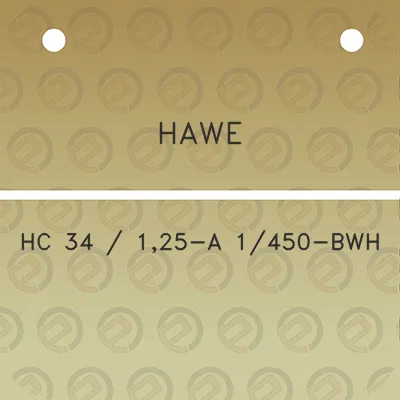 hawe-hc-34-125-a-1450-bwh