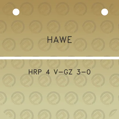 hawe-hrp-4-v-gz-3-0