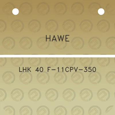 hawe-lhk-40-f-11cpv-350