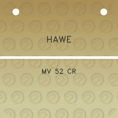 hawe-mv-52-cr