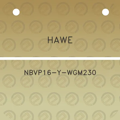 hawe-nbvp16-y-wgm230