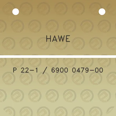 hawe-p-22-1-6900-0479-00