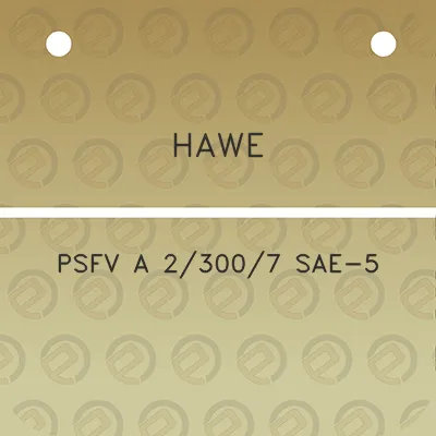 hawe-psfv-a-23007-sae-5