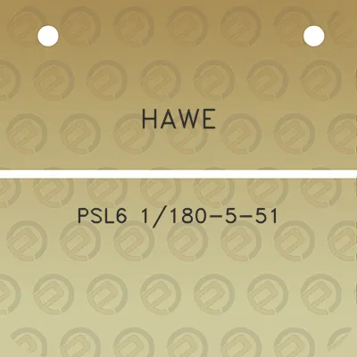 hawe-psl6-1180-5-51