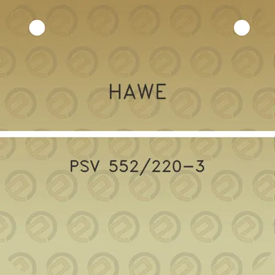 hawe-psv-552220-3