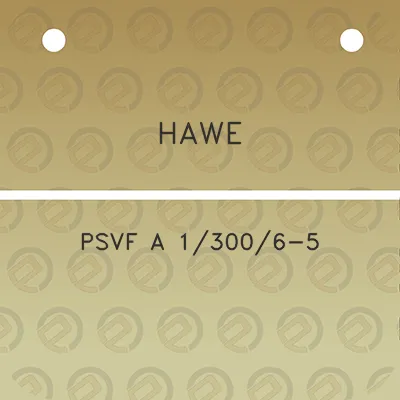 hawe-psvf-a-13006-5