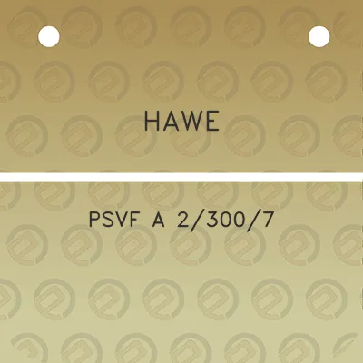 hawe-psvf-a-23007