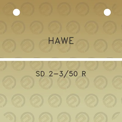 hawe-sd-2-350-r