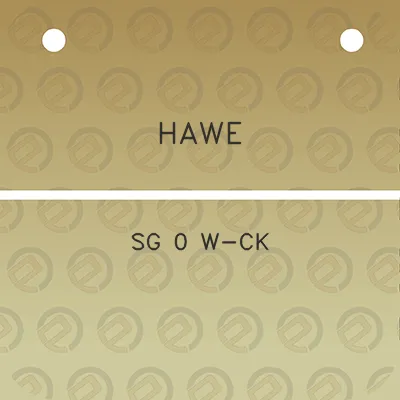 hawe-sg-0-w-ck