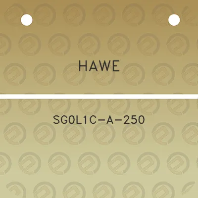 hawe-sg0l1c-a-250