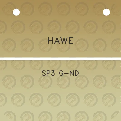 hawe-sp3-g-nd