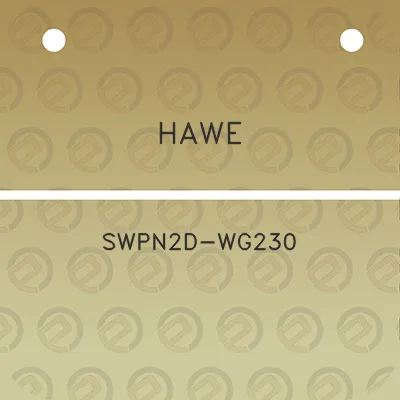 hawe-swpn2d-wg230