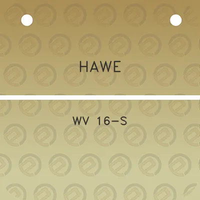 hawe-wv-16-s