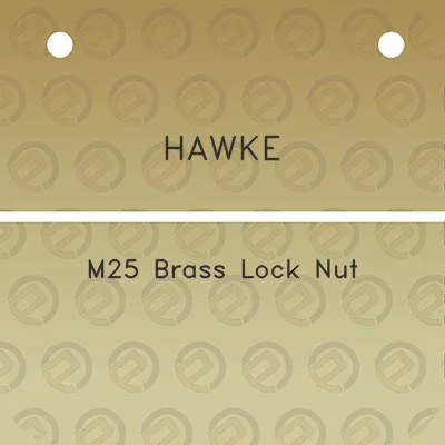 hawke-m25-brass-lock-nut