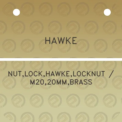 hawke-nutlockhawkelocknut-m2020mmbrass