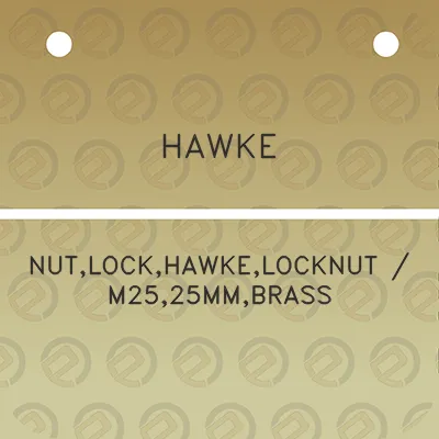 hawke-nutlockhawkelocknut-m2525mmbrass