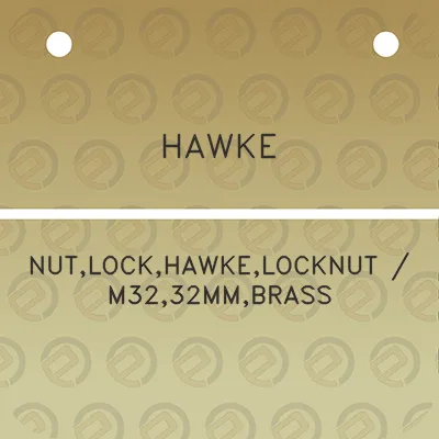 hawke-nutlockhawkelocknut-m3232mmbrass