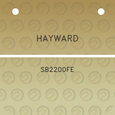 hayward-sb2200fe