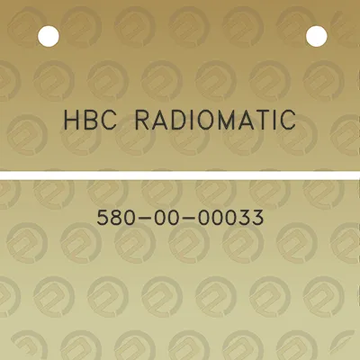 hbc-radiomatic-580-00-00033