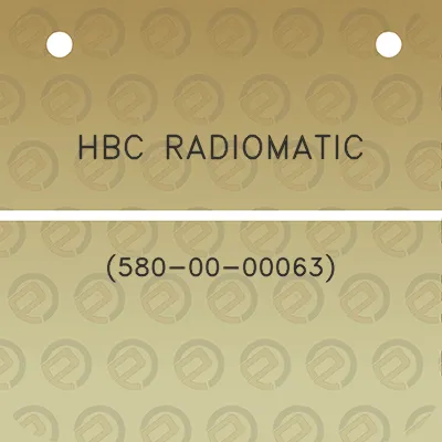 hbc-radiomatic-580-00-00063