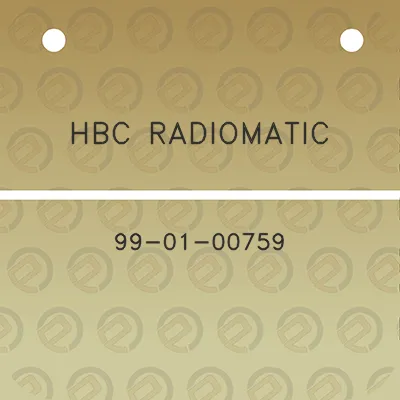 hbc-radiomatic-99-01-00759