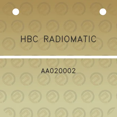 hbc-radiomatic-aa020002