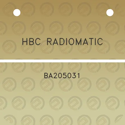 hbc-radiomatic-ba205031