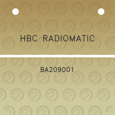 hbc-radiomatic-ba209001