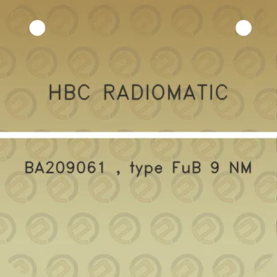 hbc-radiomatic-ba209061-type-fub-9-nm