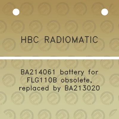 hbc-radiomatic-ba214061-battery-for-flg110b-obsolete-replaced-by-ba213020