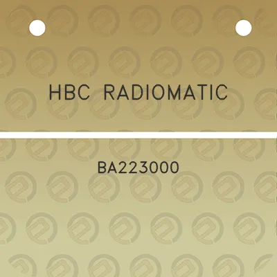 hbc-radiomatic-ba223000