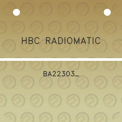 hbc-radiomatic-ba22303