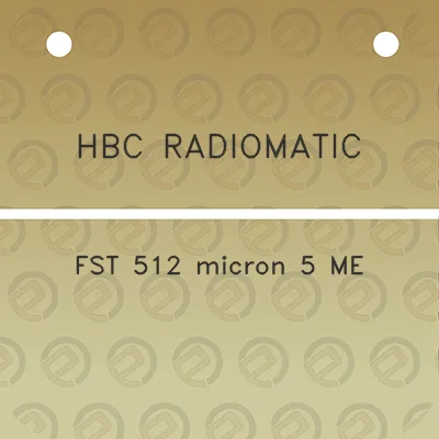 hbc-radiomatic-fst-512-micron-5-me