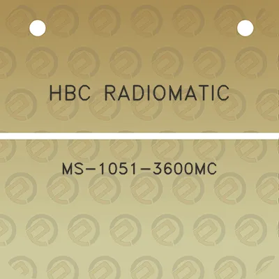 hbc-radiomatic-ms-1051-3600mc