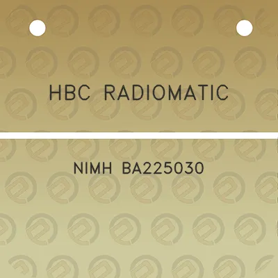 hbc-radiomatic-nimh-ba225030