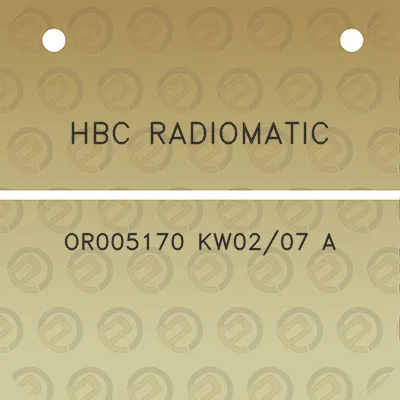 hbc-radiomatic-or005170-kw0207-a