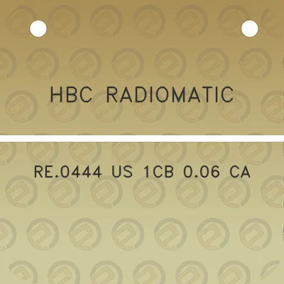 hbc-radiomatic-re0444-us-1cb-006-ca