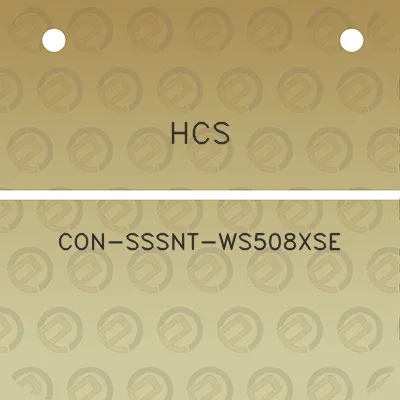 hcs-con-sssnt-ws508xse