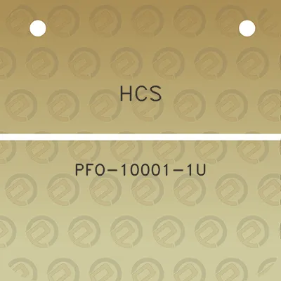 hcs-pfo-10001-1u